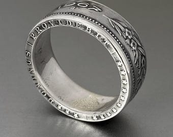 Schweiz 5 Franc Münzring - Helvetia - Swiss Silver 5FR - CONFOEDERATIO HELVETICA - Size 11 3/4 US - 1967