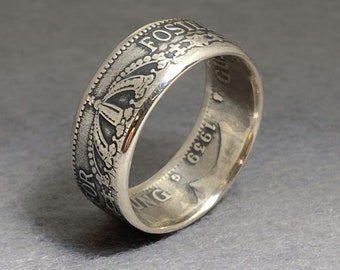 Swedish Coin Ring - Silver 1 Krona, Sweden 1910-1942 - Konungariket Sverige - Suecia - Myntringar