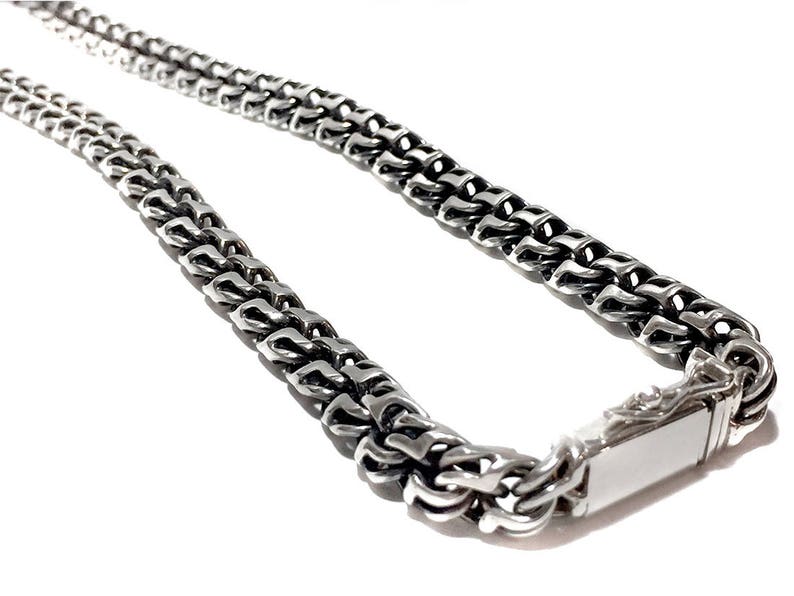 Schwere Silberkette. Sterling Silber 925. Herren große Kette Etsy