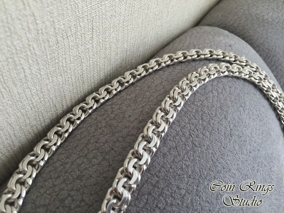 Pour homme en argent chaîne argent Sterling 925. Grosse | Etsy