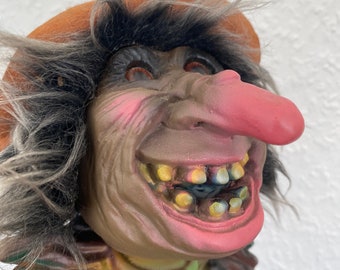 Figurine Troll Vintage Heico Bobblehead 60s – Sorcière Allemagne 16 Cm