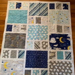 Moon and Stars Baby Quilt