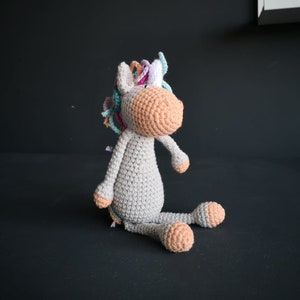 Crochet unicorn, Unicorn gifts, Gift for girls image 4