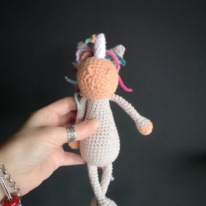 Crochet unicorn, Unicorn gifts, Gift for girls image 2