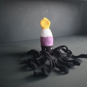 Crochet LGBTQ, Nonbinary pride, LGBTQ squid image 1