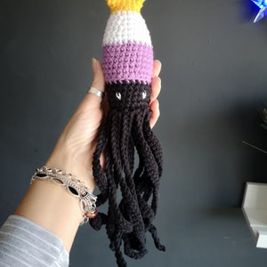 Crochet LGBTQ, Nonbinary pride, LGBTQ squid image 5