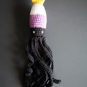 Crochet LGBTQ, Nonbinary pride, LGBTQ squid image 4