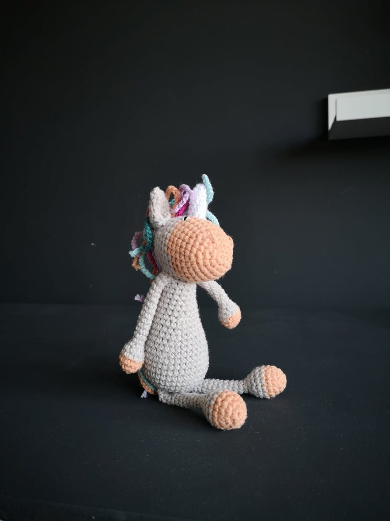 Crochet unicorn, Unicorn gifts, Gift for girls image 4