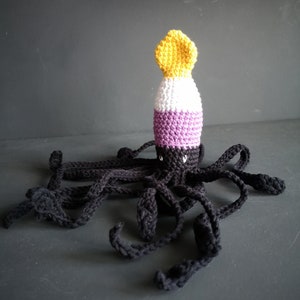 Crochet LGBTQ, Nonbinary pride, LGBTQ squid image 3