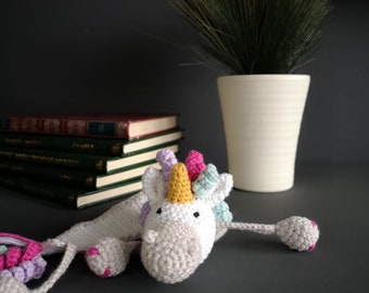 Unicorn bookmark, Crochet bookmark, Bookworm gifts