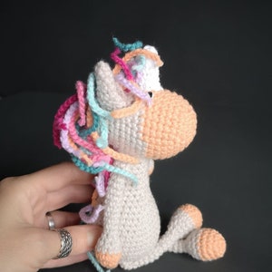 Crochet unicorn, Unicorn gifts, Gift for girls image 5