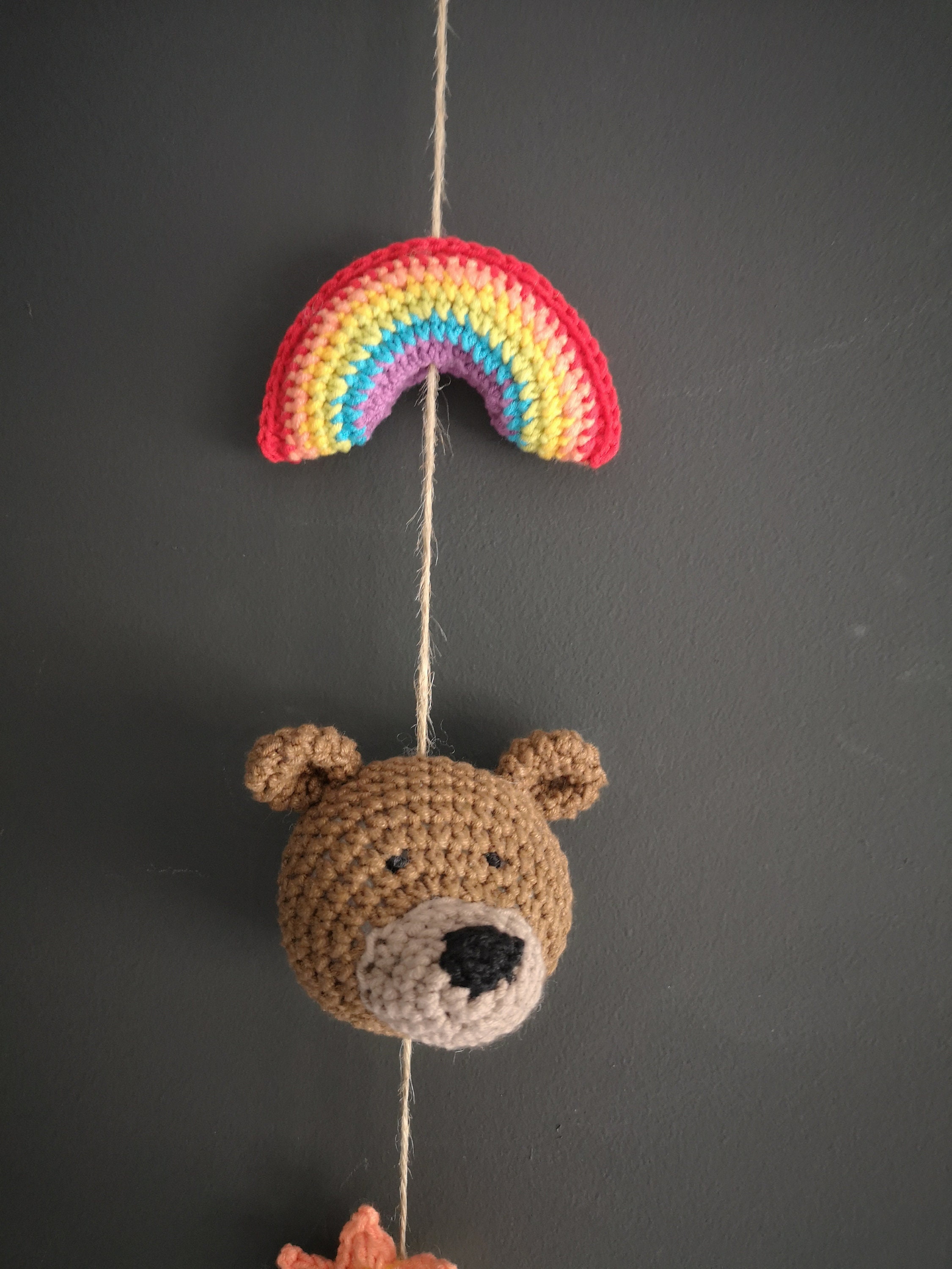 Wall decoration for kids room Crochet bunting Nursery decor Etsy