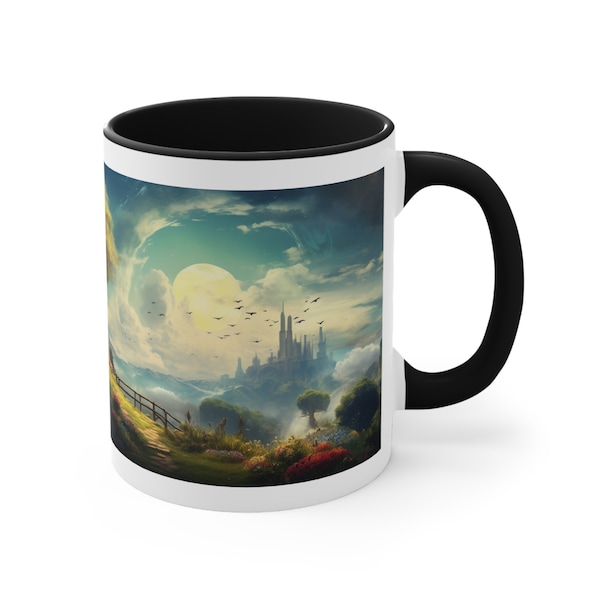 Journey to a Beautiful Land! Sacred, Gift, Idea, Happy, Fun, Journey Flying High Adventure Great Land Beyond Friends Joy Fantasy Mugs #4