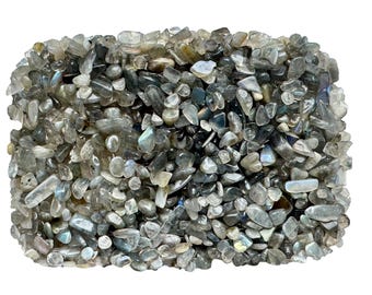 Labradorite - Small Tumbled Chips - no powder 100% Crystal - Life+LOVE! 5-8mm