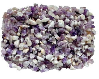 Banded Amethyst - Small Tumbled Chips - no powder 100% Crystal - Life+LOVE! 5-8mm