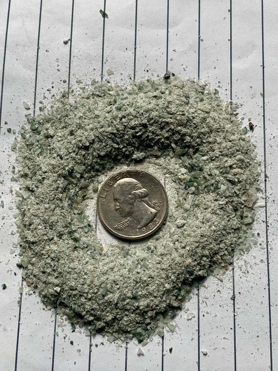 Balancing Green Moss Agate Powder 1mm and smaller 100% Crystal