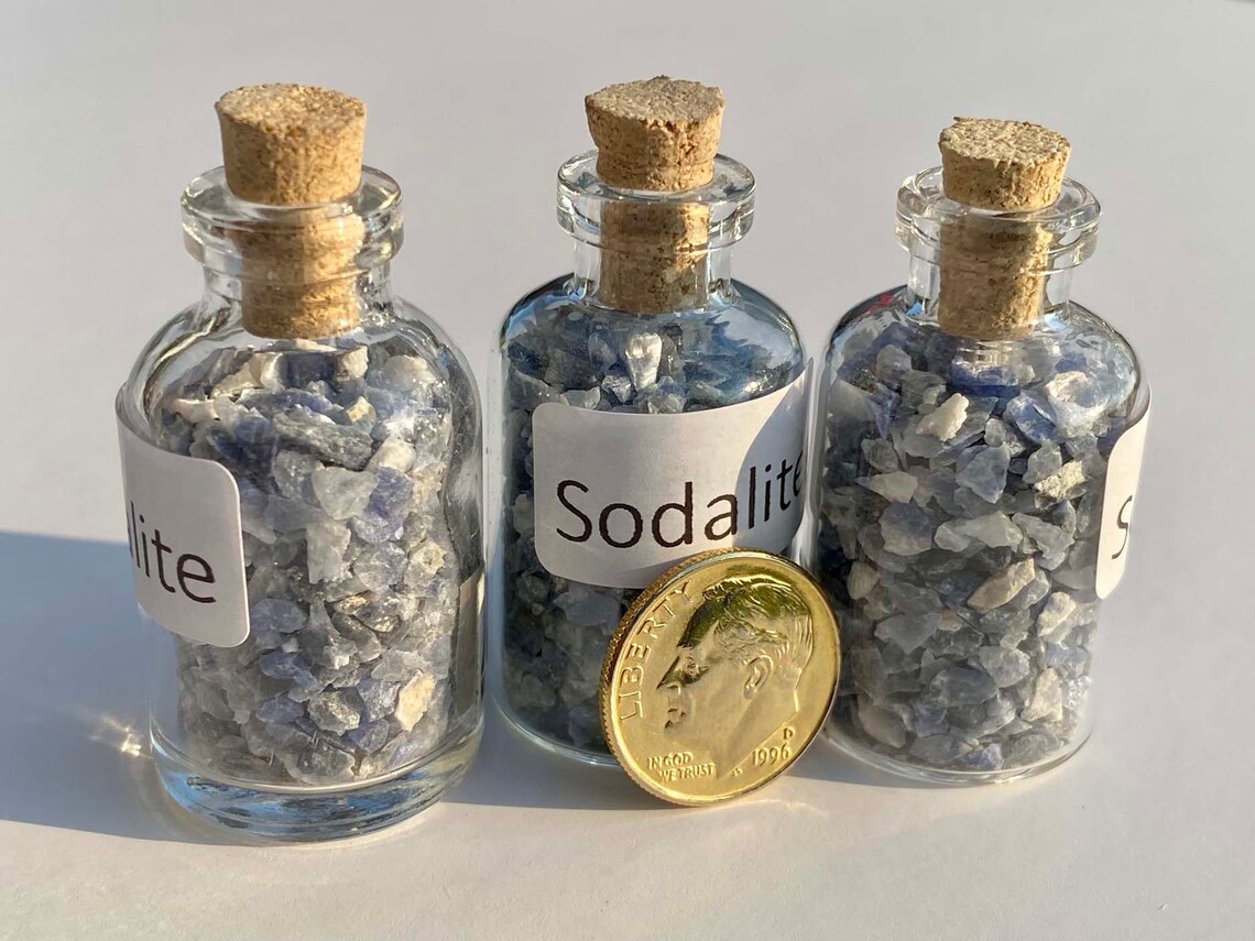mini gemstone bottles