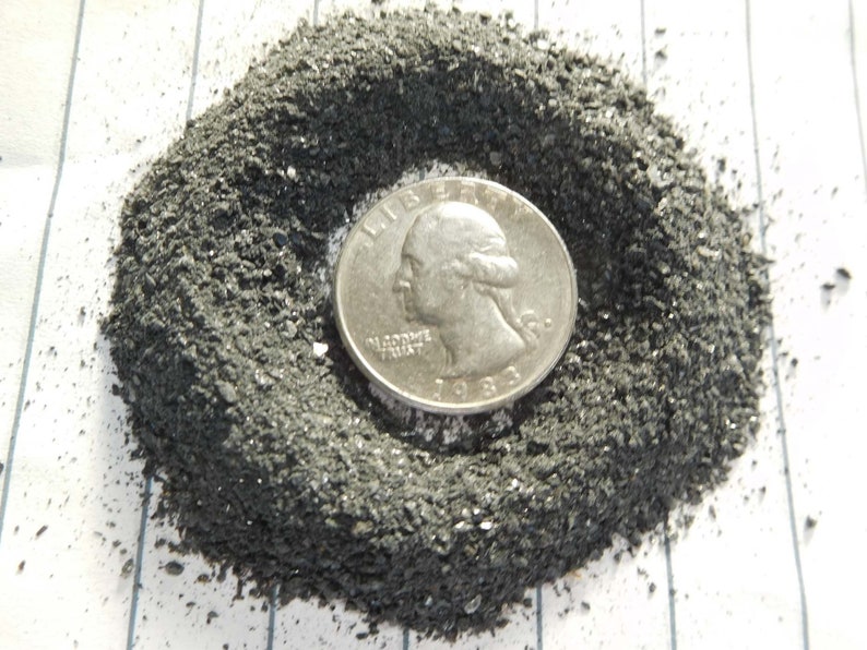 Schwarzes Turmalin Pulver 1mm und kleiner 100% Kristall Schutz Heilkraft LifeLOVE Bild 3