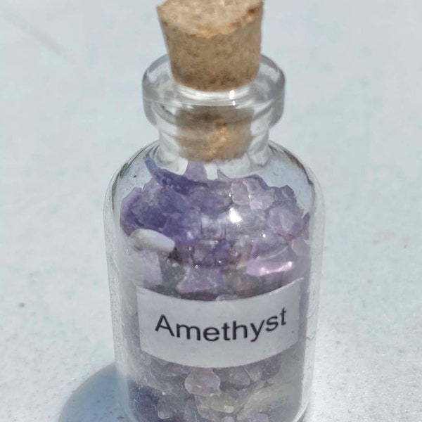 Amethyst Mini Gemstone Bottles smb