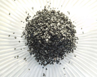 Black Tourmaline  Under 2mm Above 1mm no powder 100% Crystal  Protection Healing Power Life+LOVE!