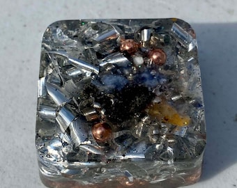 Holo Clear Mini Cube Tower Busters Positive Orgone Energy Accumulator Generator=Life+LOVE!!!