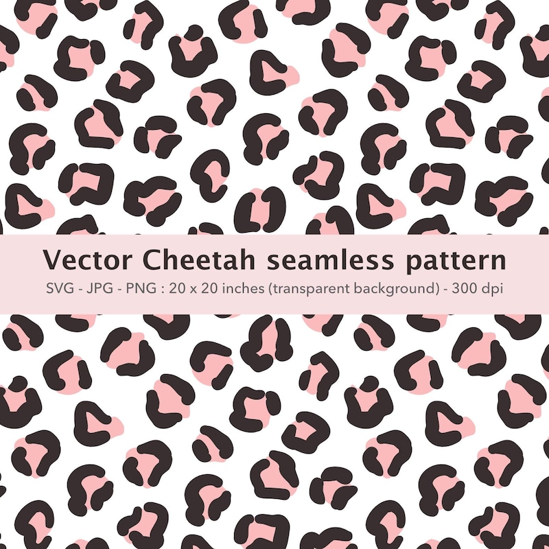 Pink Cheetah Print Pattern - Etsy