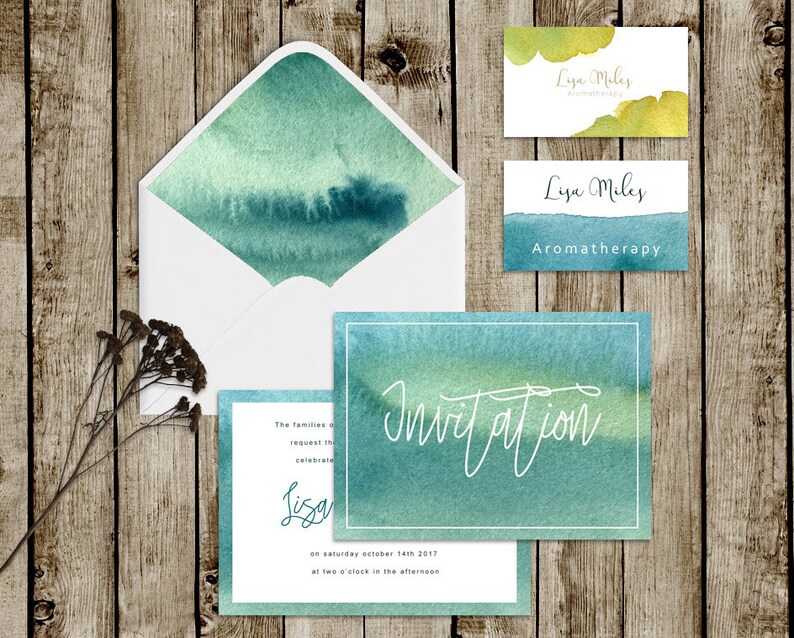 High quality hand-painted watercolor splashes green seamless pattern and textures in an assorted range of colors teal lime blue mint