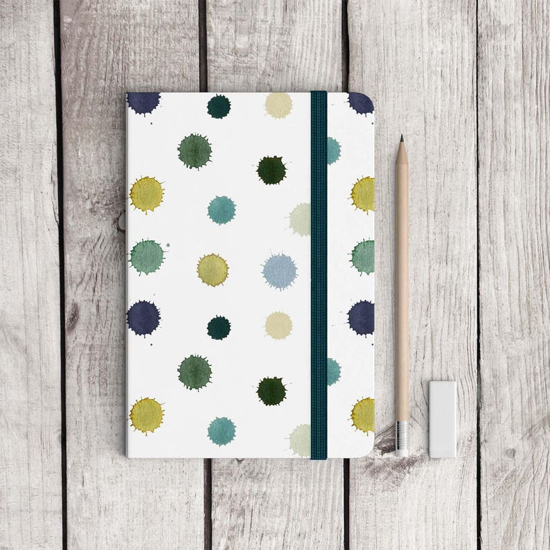 High quality hand-painted watercolor splashes green seamless pattern and textures in an assorted range of colors teal lime blue mint
