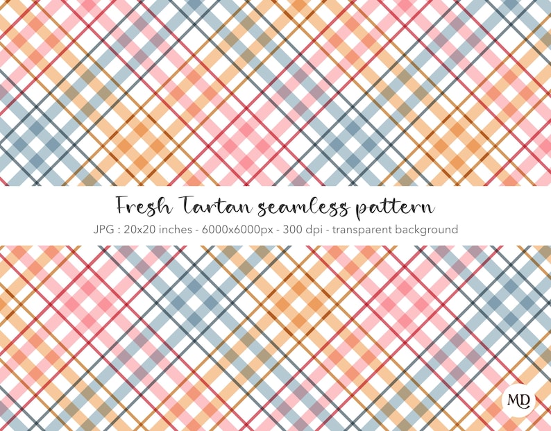 Pastel Plaid Seamless Pattern PNG, Preppy Tartan Digital Paper ...