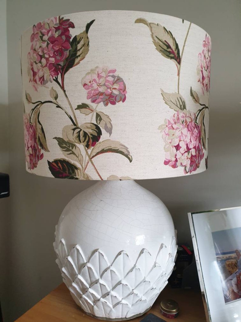 Handmade Lampshade 40cm in Laura Ashley Hydrangea Fabric Etsy UK