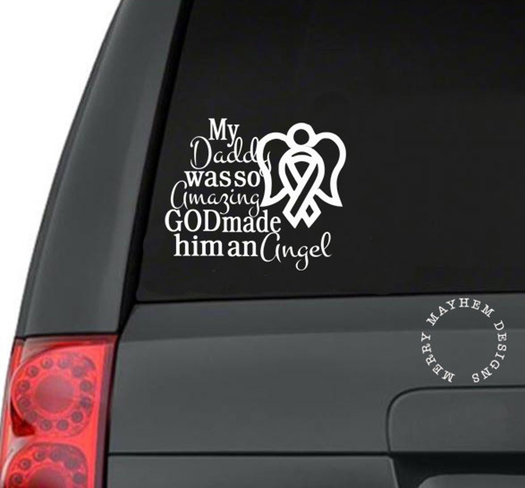 Vinyl Tribute Decals, Car Decals for Women, Car Decals for Her, Vinyl