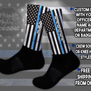 thin blue line dress socks Thin Blue Line Stocking