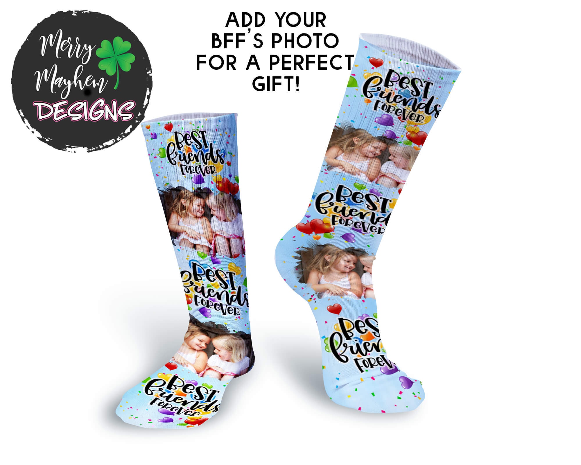Best Friend Gift Funny Custom Face Socks Bestfriend gift Etsy