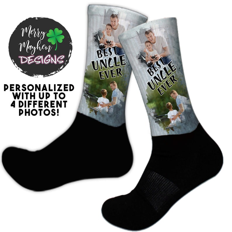 Sock Gift from Stepmom Stepdad Gift Step Father Gift from daughter Customized step dad gift Step father gift Custom Photos Socks Gift