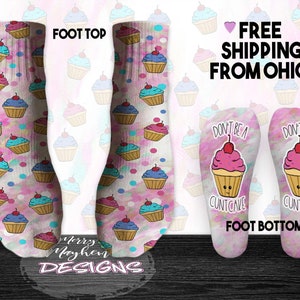 Funny Don&#39;t Be A Cuntcake Novelty Fashion Ankle Socks, Inappropriate Humor Gag Gift, Sarcastic White Elephant or Secret Sister Gifts