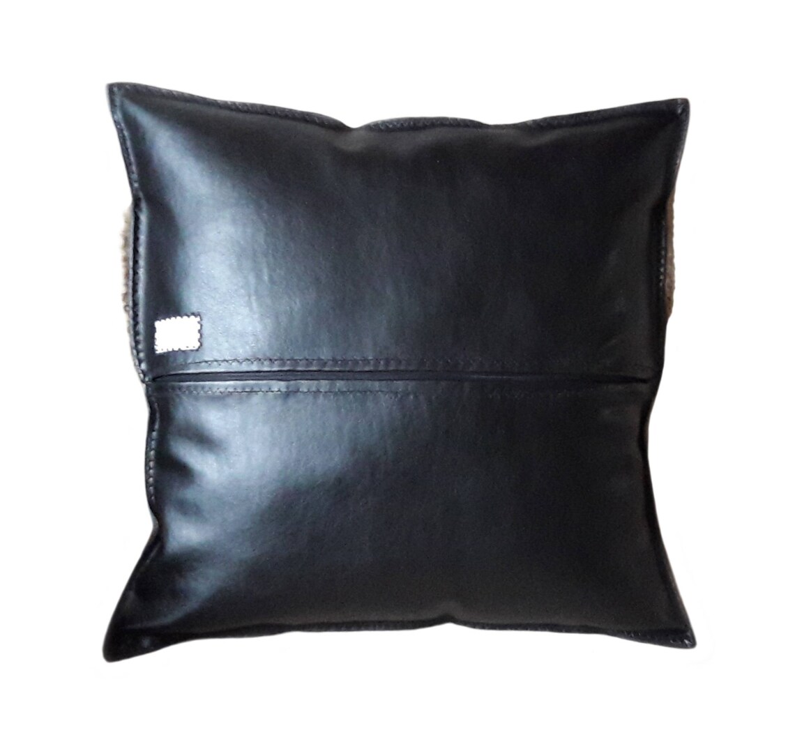 Faux Leather & Fur Quality Cushions 18 x 18 SALE Etsy
