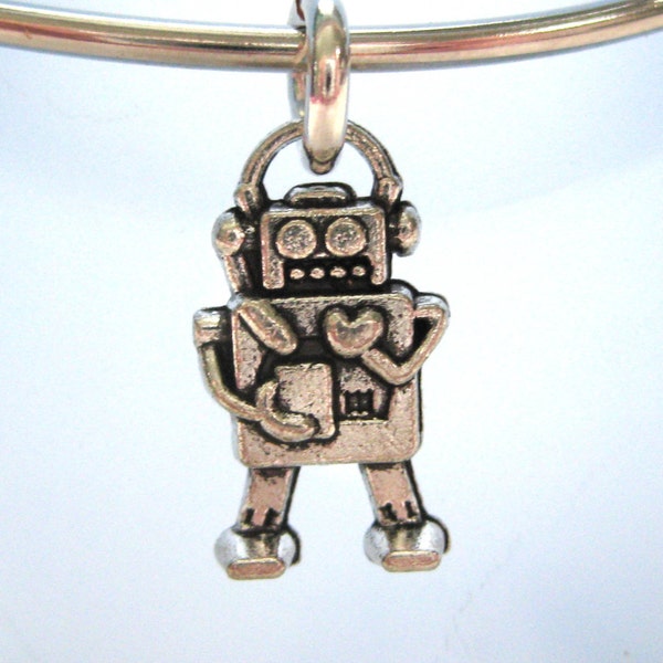 Geekery Bangle Bracelet / Robot Jewelry / Adjustable Bangle