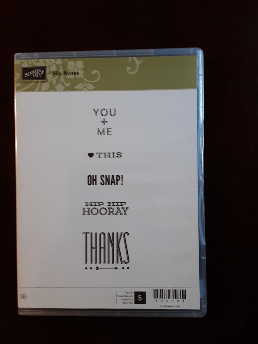 Retired Stampin up Cling Unused Stamp Set "hip Notesl". - Etsy