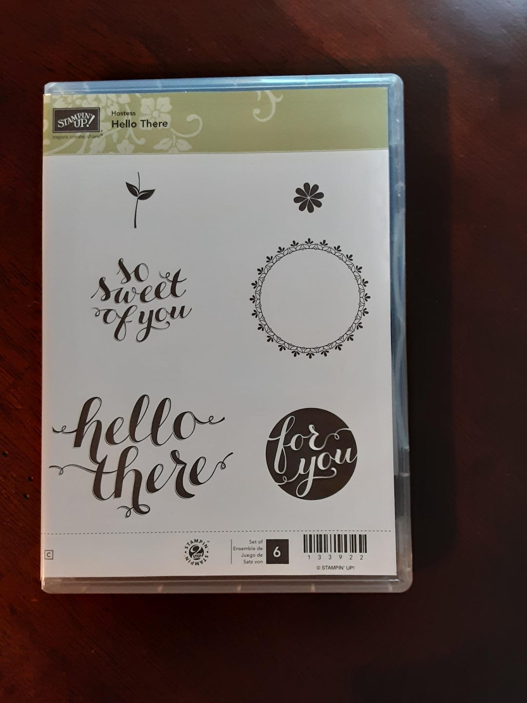 Retired Stampin up Cling Unused Stamp Set "hello There". - Etsy