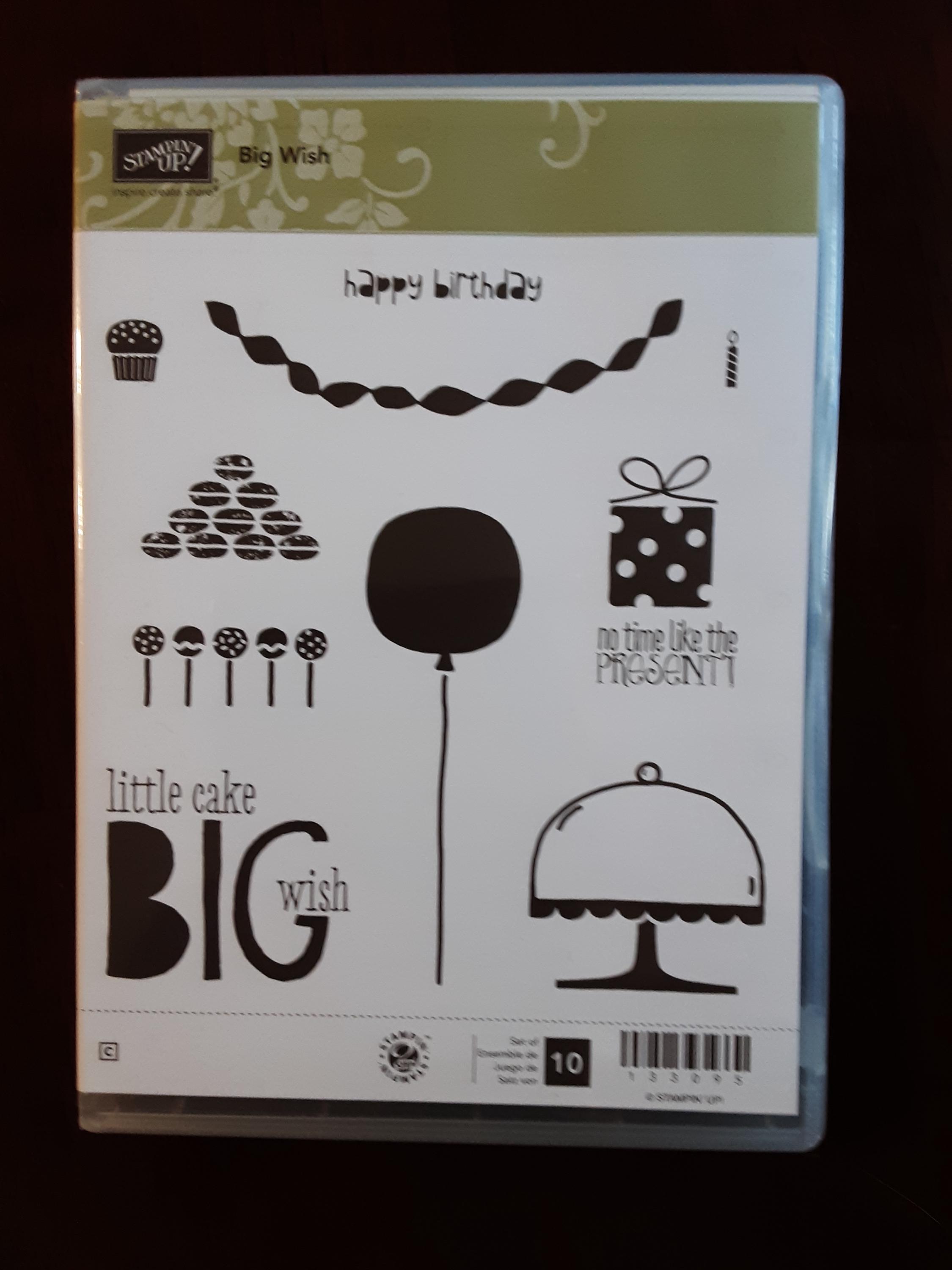 Retired Stampin up Cling Unused Stamp Set "big Wish". - Etsy