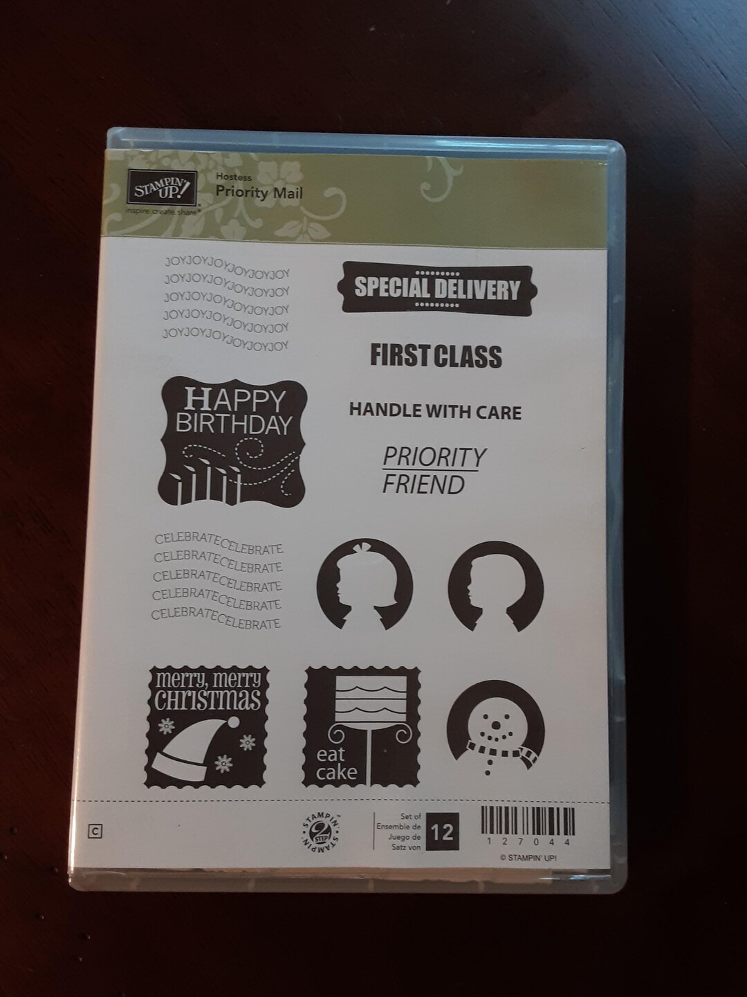 Retired Stampin up Cling Unused Stamp Set "priority Mail" - Etsy