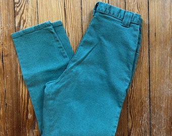 aqua colored jeans