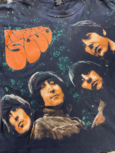 Vintage Beatles Rubber Soul All Over Print Single Stitch 80s 90s Backstage  Pass Label Tee T-shirt Size XL - Etsy