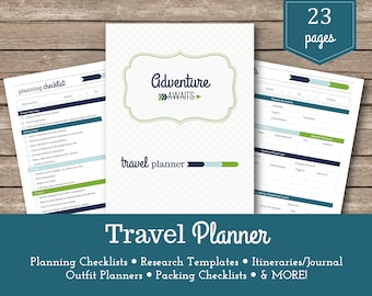 printable travel packing lists family vacation travel etsy