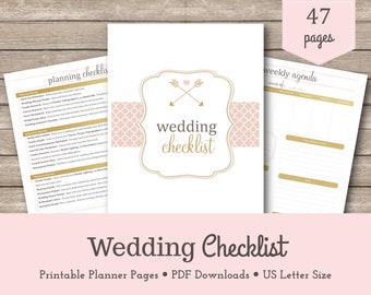wedding checklist etsy