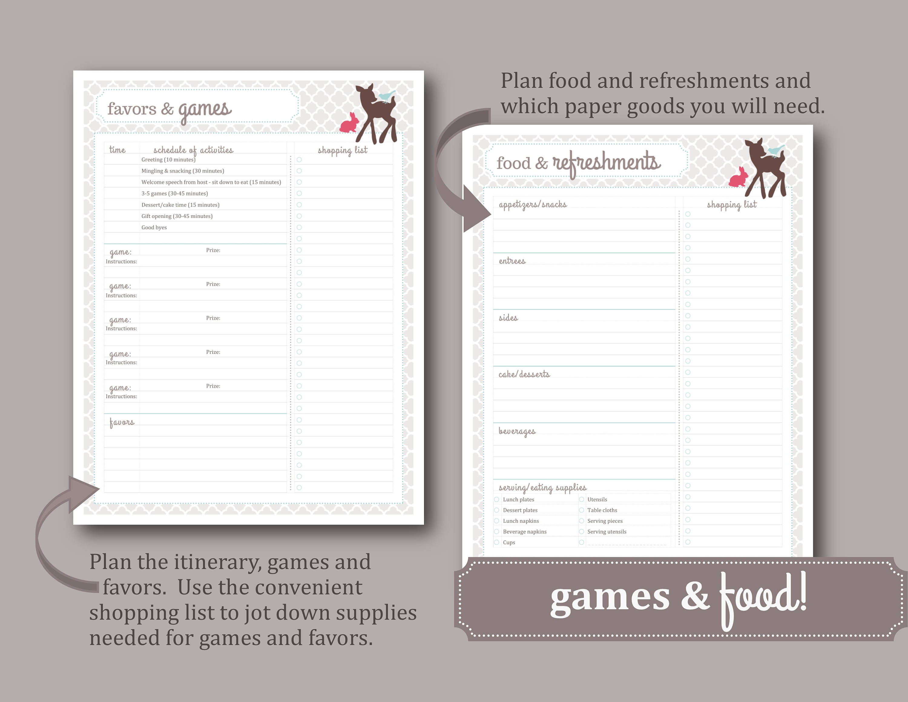 Baby Shower Planner / Shower Organizer / Party Planner / Etsy