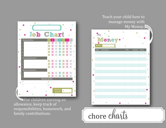 Chore Chart For Kids Allowance