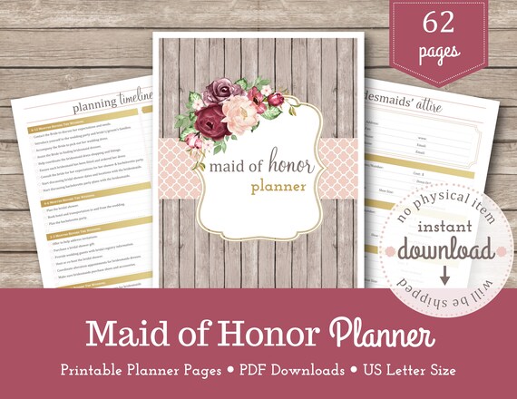 best maid of honor planner