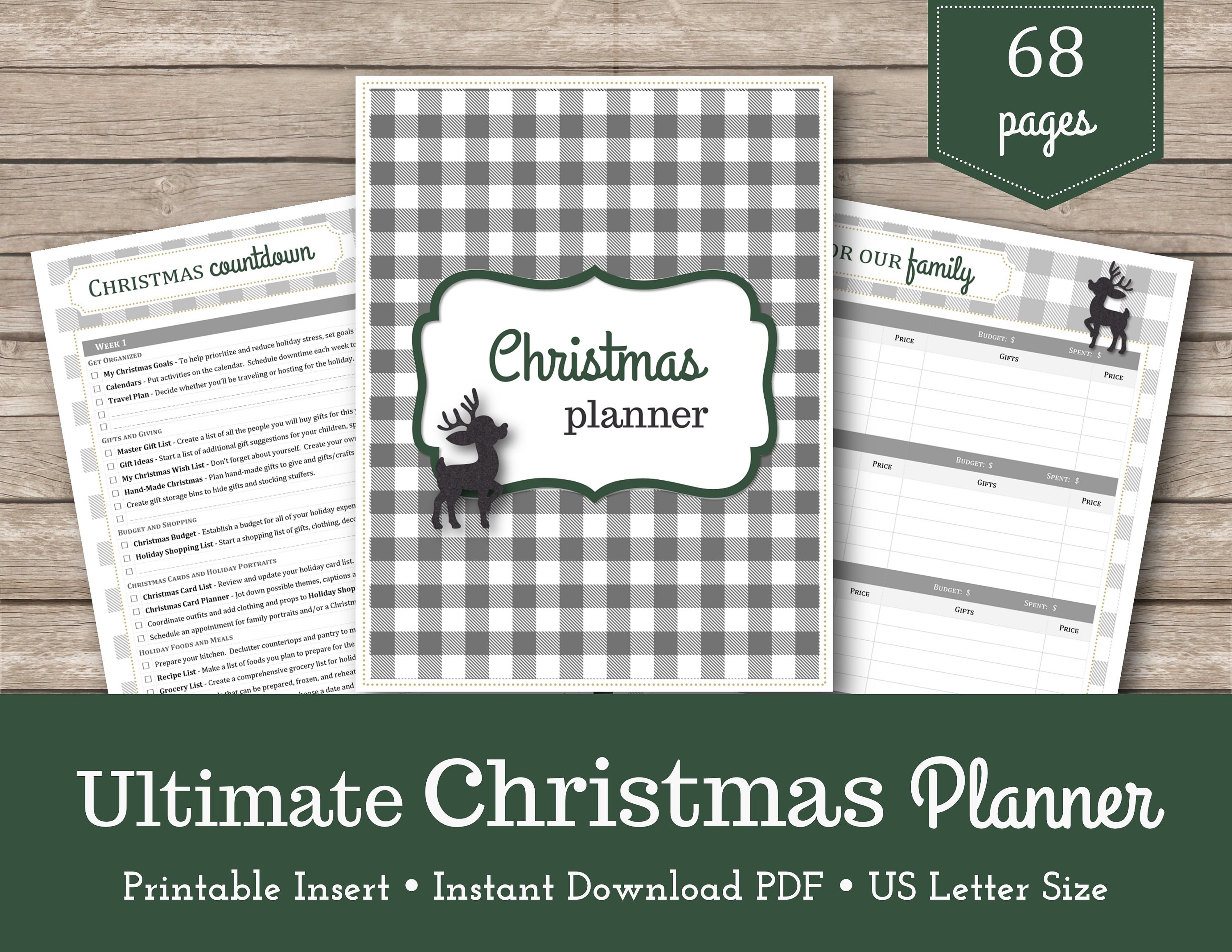 Christmas Countdown Printable 2022 Ultimate 2022 Printable Christmas Planner All-In-One | Etsy Australia