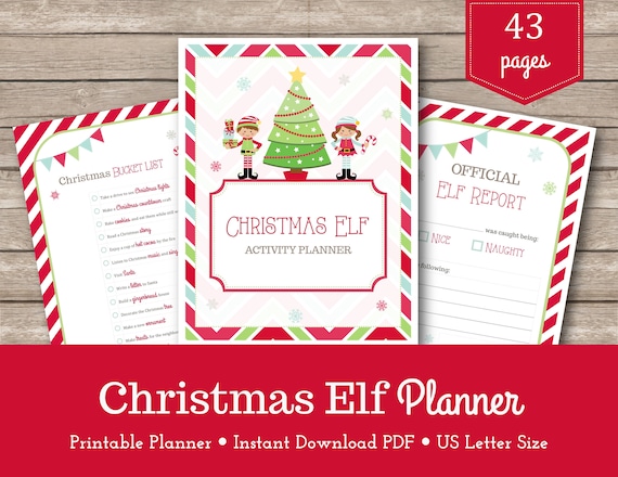 Printable Elf Planner Christmas Planner Elf Shenanigans